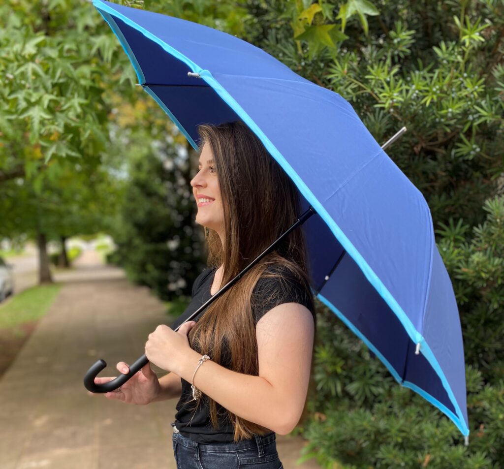 guarda-chuva personalizado azul