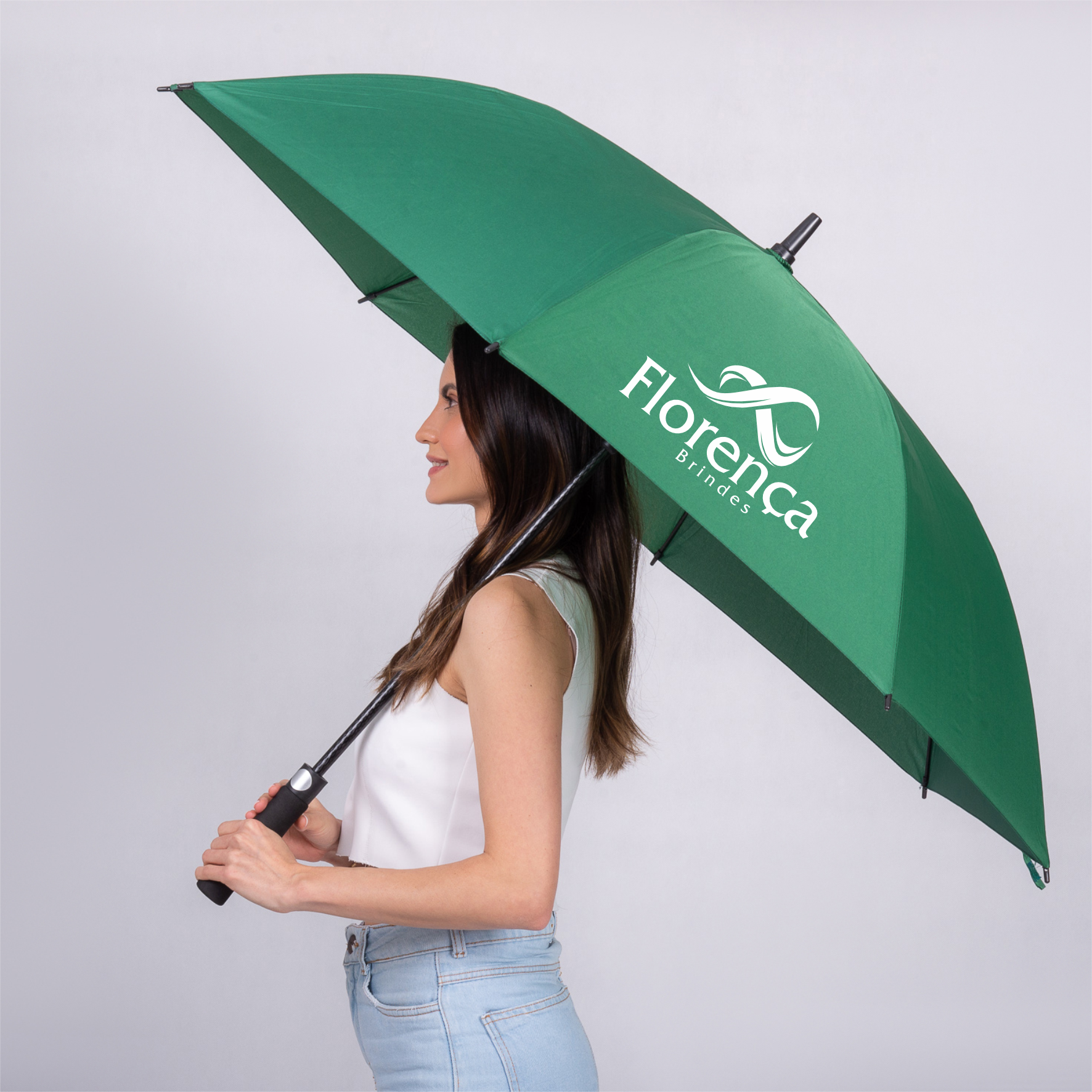 guarda chuva personalizado verde
